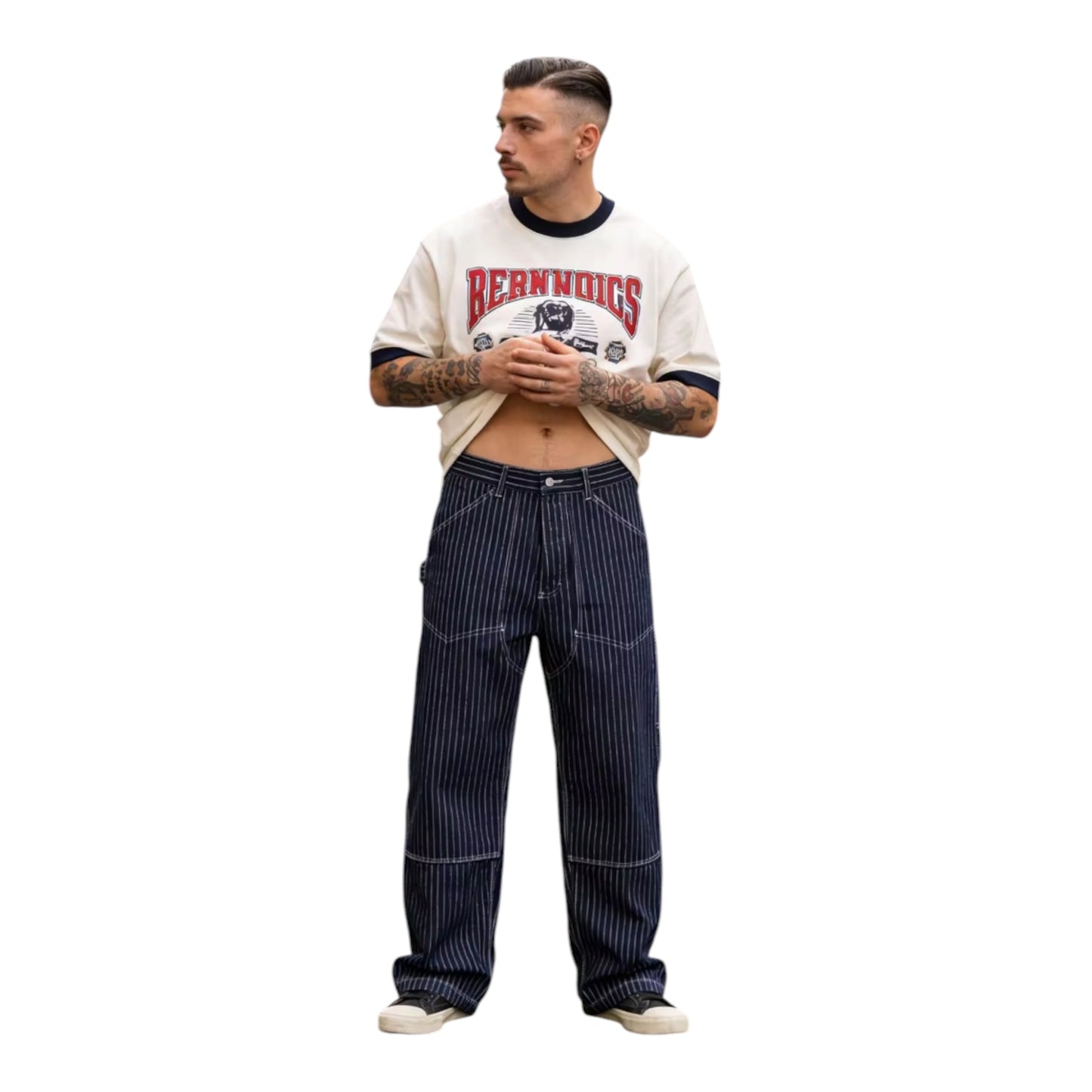 ワイドペインターデニムパンツ