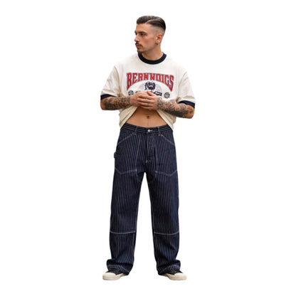 ワイドペインターデニムパンツ