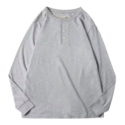 アメリカヘンリーネック ロングスリーブTシャツ
