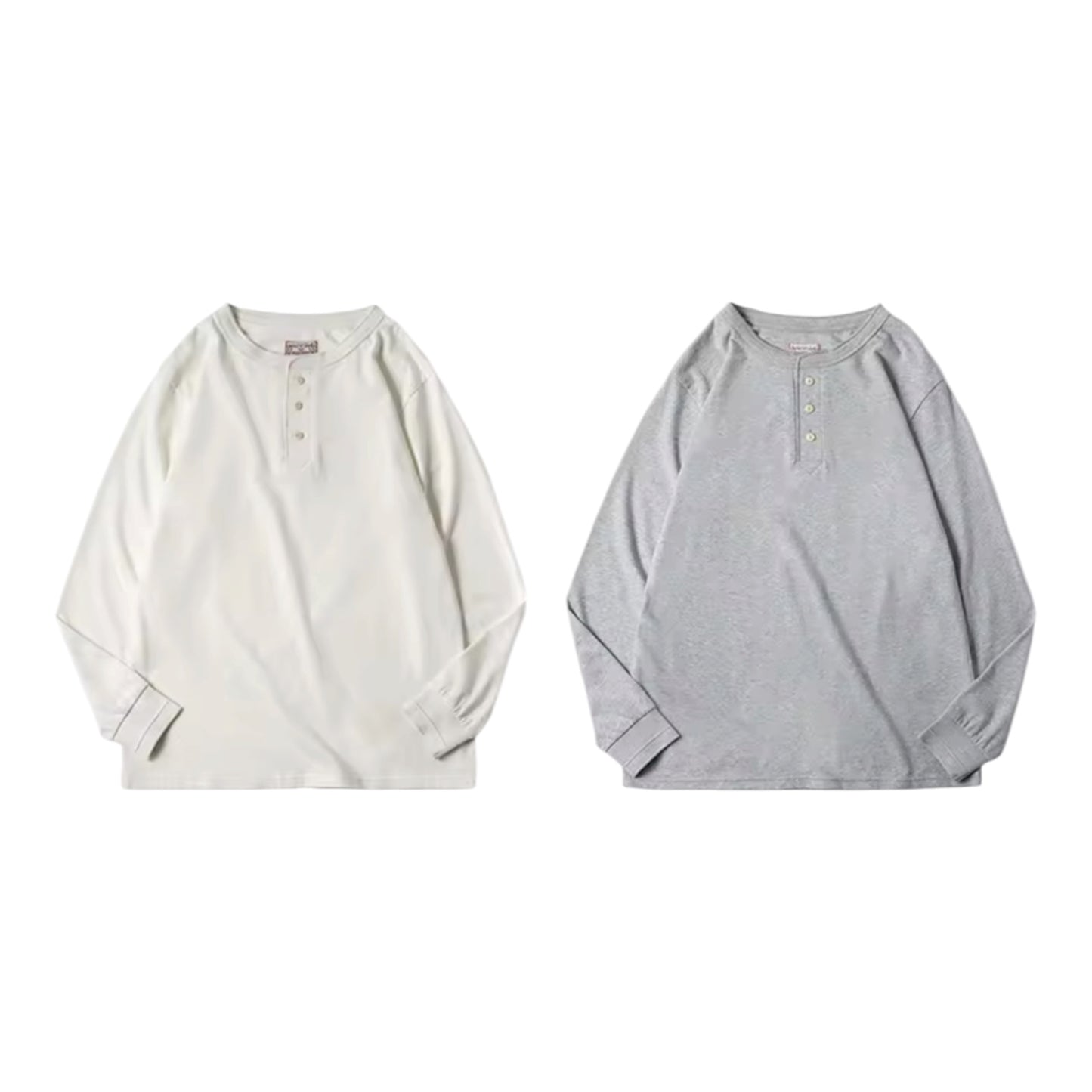 アメリカヘンリーネック ロングスリーブTシャツ