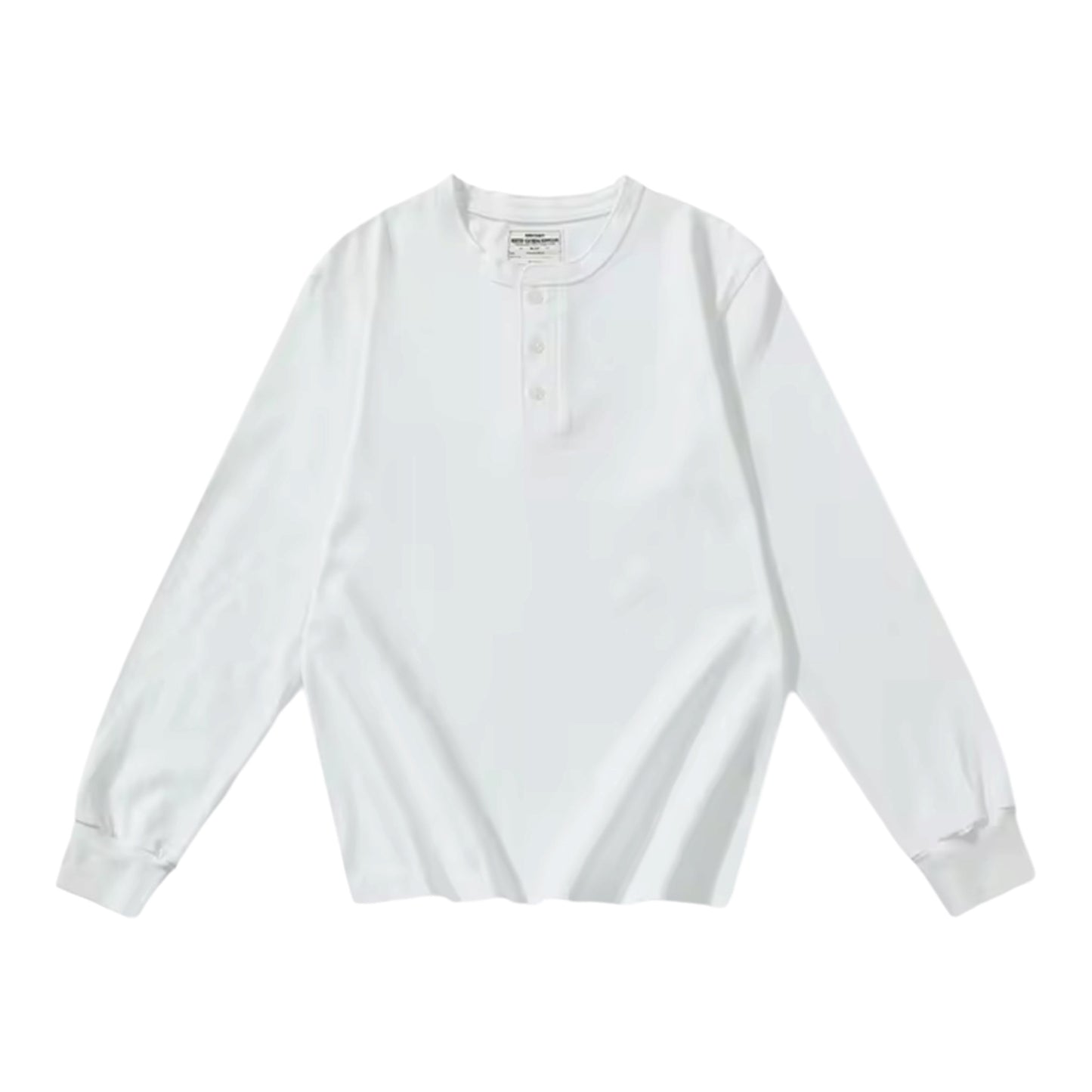 ベーシック ヘンリーネック ロングスリーブTシャツ