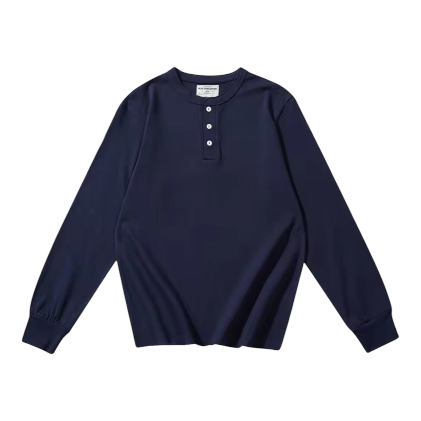 ベーシック ヘンリーネック ロングスリーブTシャツ