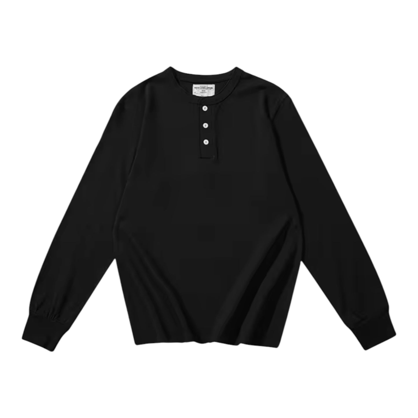 ベーシック ヘンリーネック ロングスリーブTシャツ