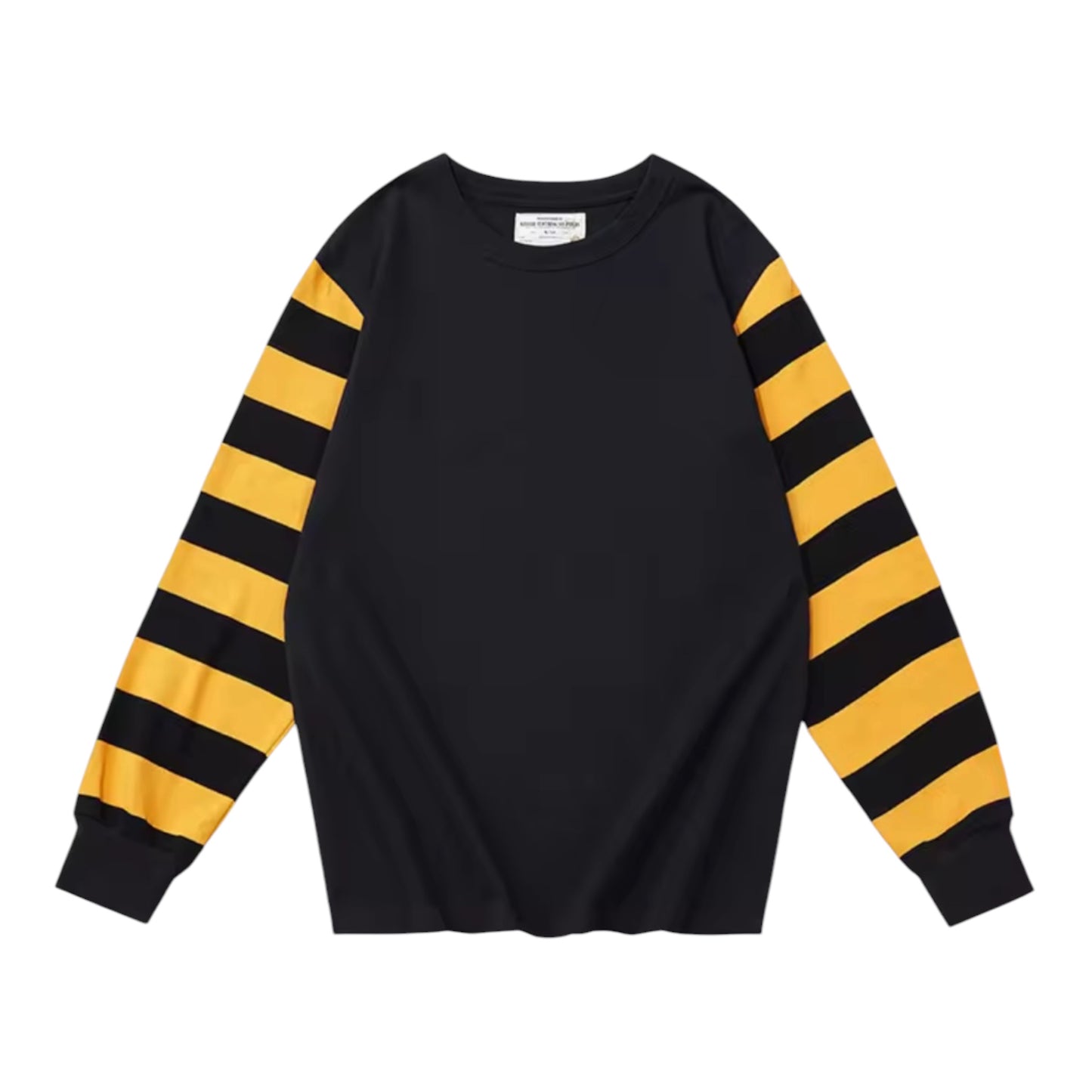 ボーダースリーブ オーバーサイズ ロングスリーブTシャツ