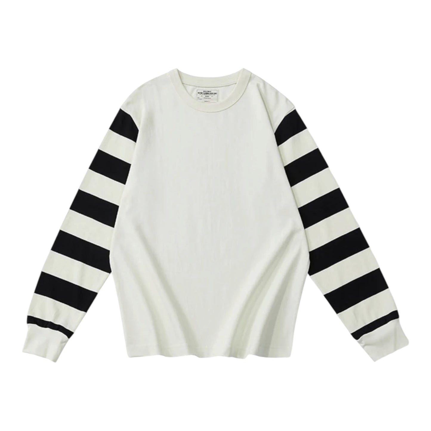 ボーダースリーブ オーバーサイズ ロングスリーブTシャツ