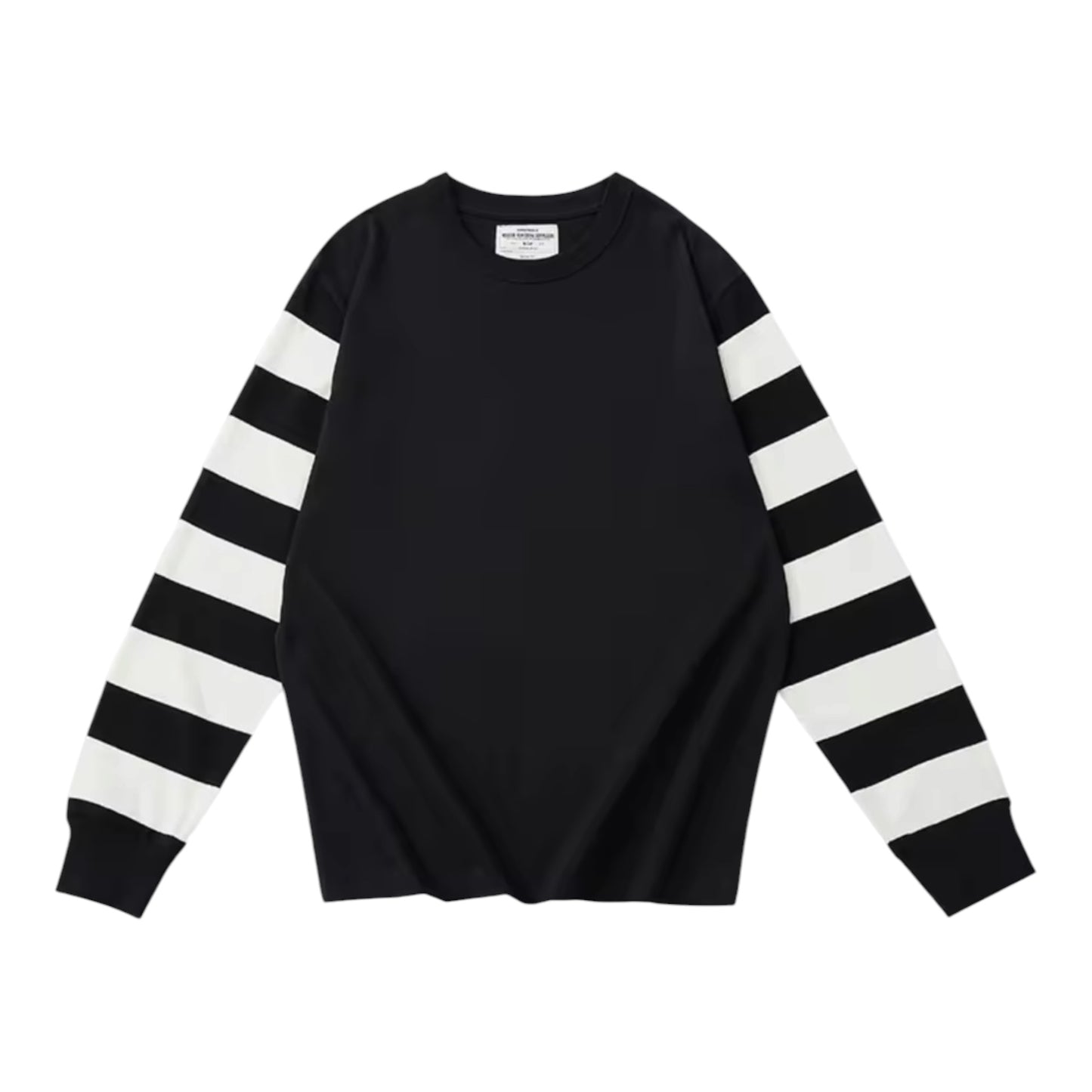 ボーダースリーブ オーバーサイズ ロングスリーブTシャツ